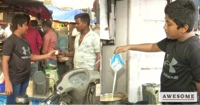 mumbai 14 year old kid selling tea