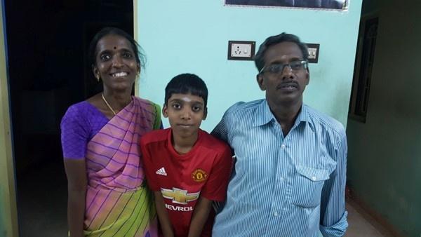 Youngest Indian chess grandmaster R Praggnanandhaa With Parents 