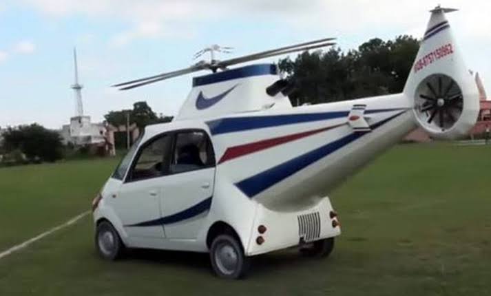 bihar tata nano into helicopter