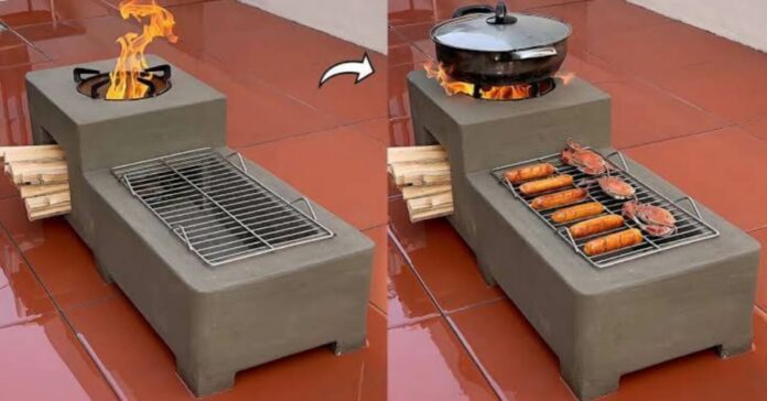 Wood Stove from Cement