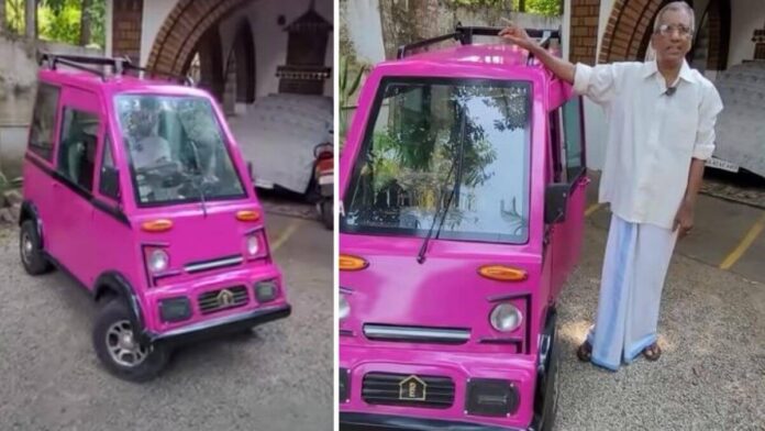 Kerala 67 year old man built homemade electric car