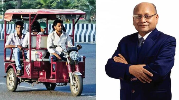 Vijay kapoor Father of E-Rickshaw in India