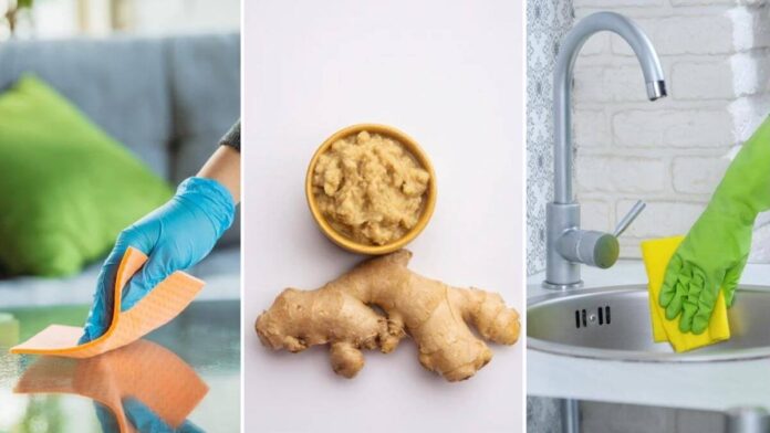 ginger use for home cleaning