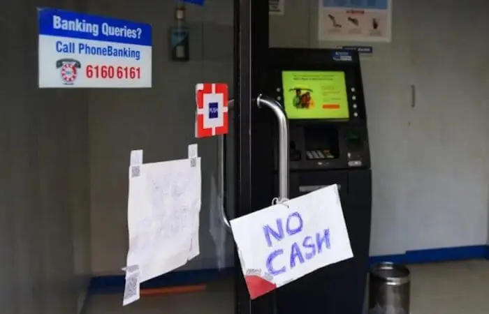ATM Machine No Cash