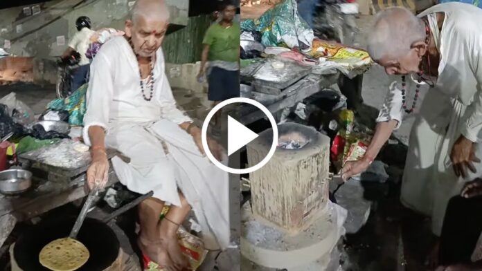 80 years old man sells parathas