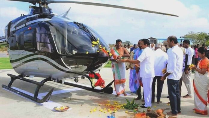 helicopter vahan puja