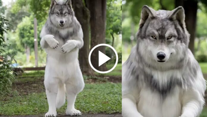 Man Looking Like Real Wolf