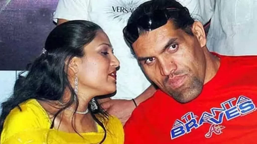 the great khali with wife